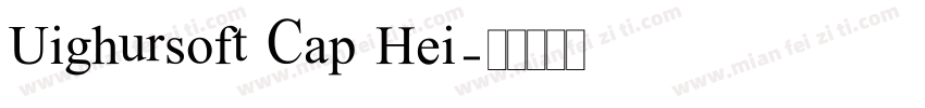 Uighursoft Cap Hei字体转换